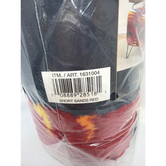 Pendleton Sherpa Fleece Throw Blanket Short Sands Red 50" x 70" New - Picture 3 of 5